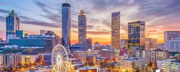 Fortigo at MODEX | decorative image of downtown Atlanta, GA